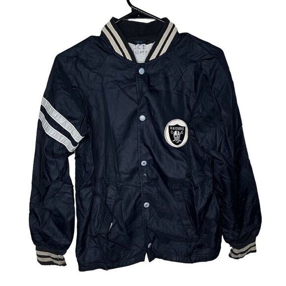 Vintage 80s Sears Raiders Satin Bomber Youth Large - Picture 1 of 6